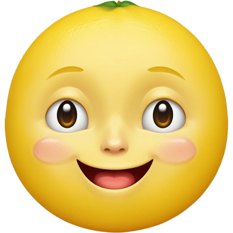 Lemon emoji with a crying laughing face emoji