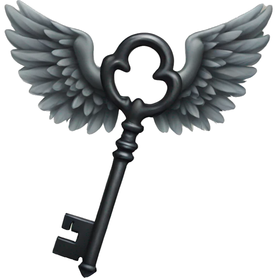 winged key emoji