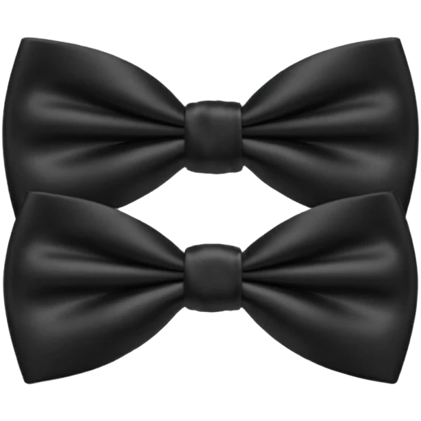 blakc bow tie  emoji