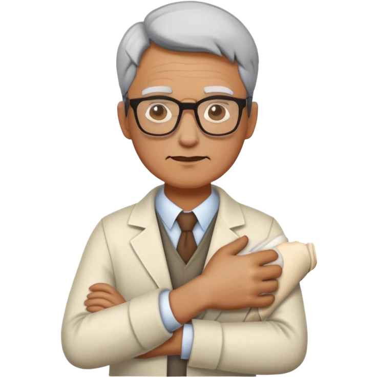 broken arm professor emoji