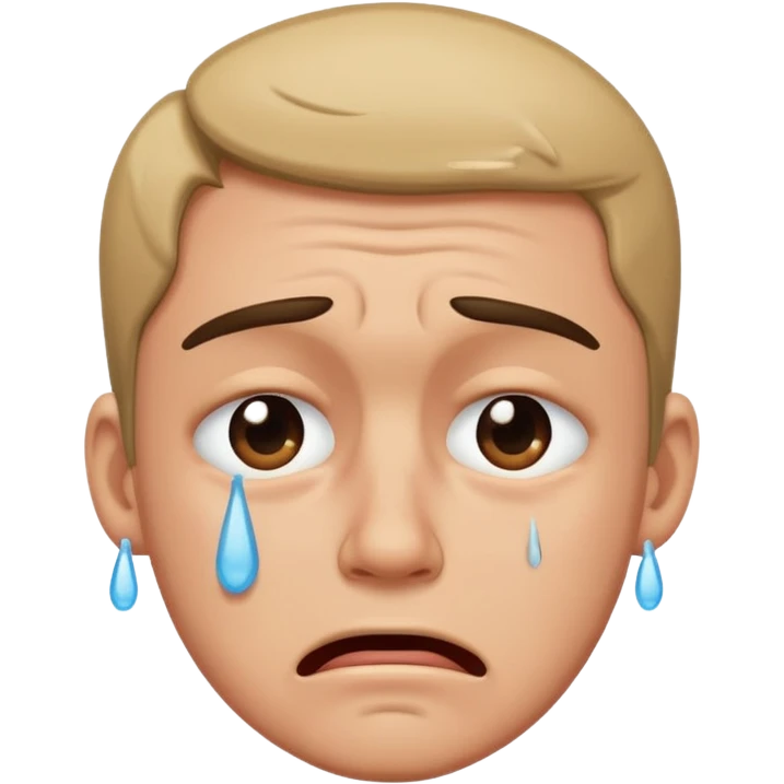 Dude crying  emoji
