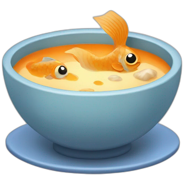 fish eat soup emoji