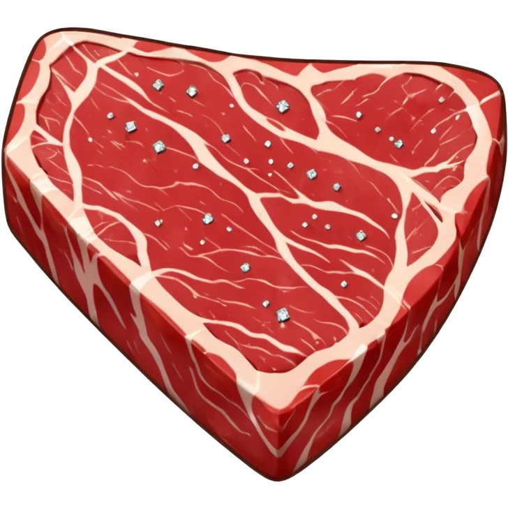 алмазный стейк, no background emoji
