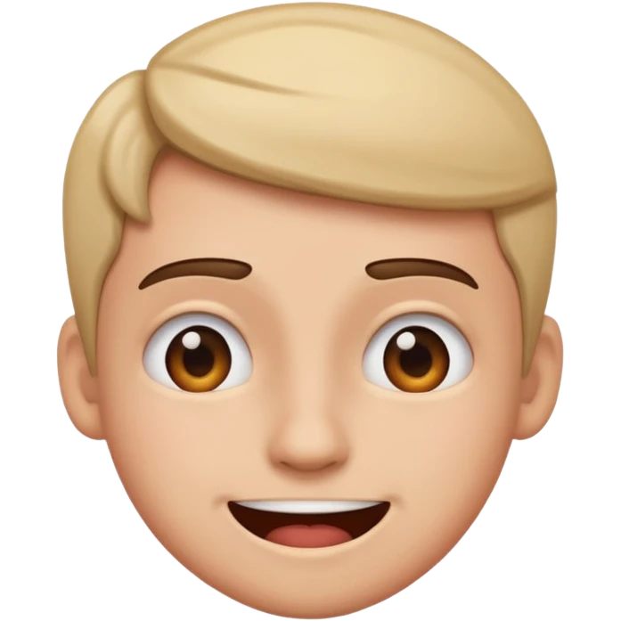 frustrated but smiling emoji