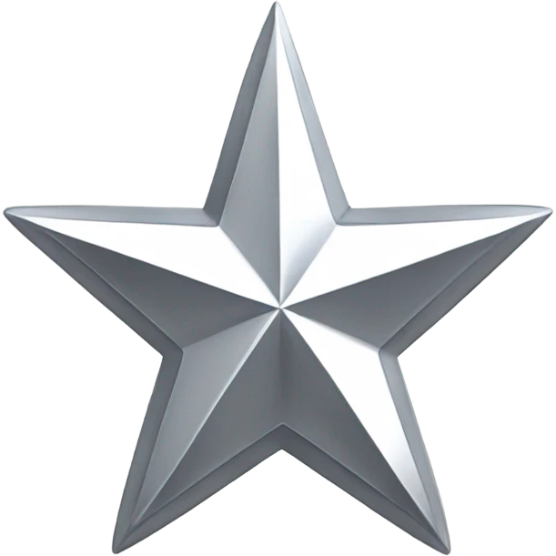 4 point silver star emoji