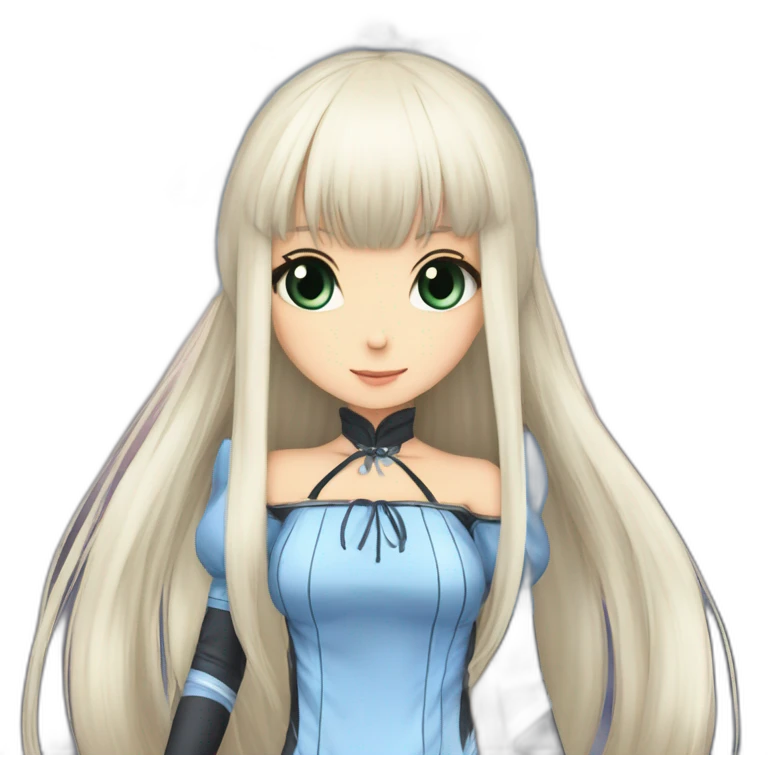 chii chobits in Manchestercity outfit emoji