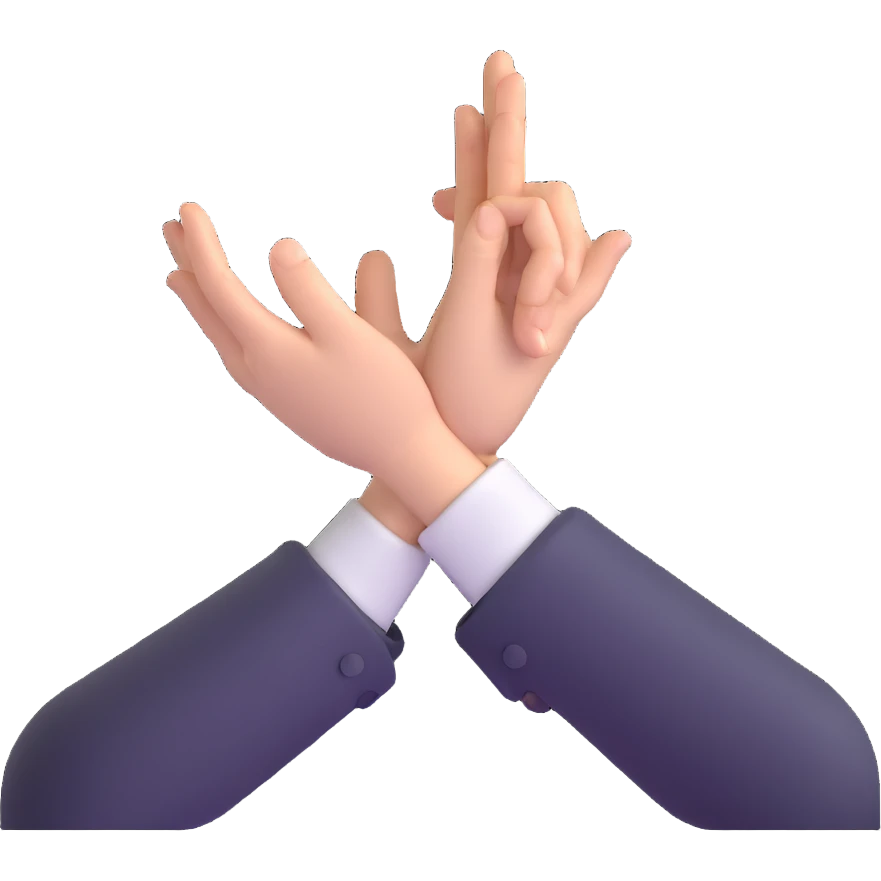 hands at throat emoji
