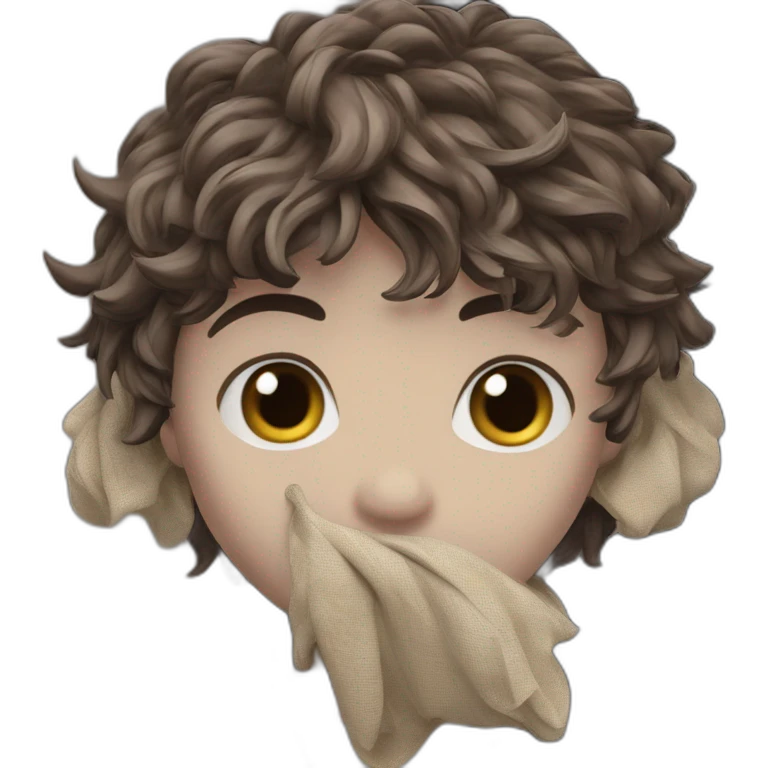 serious guy in black shirt emoji