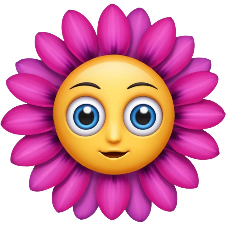 flowers with eyes emoji