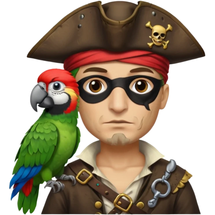 pirate and parrot emoji