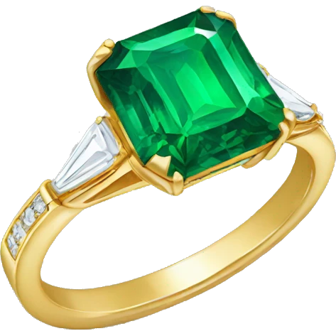 Emerald engagement ring  emoji