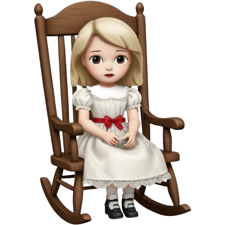 Annabelle doll from The Conjuring movie emoji