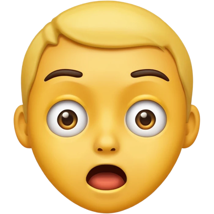 Shocking face mamoji animated emoji
