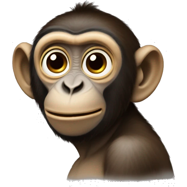 macaco cabeluso emoji