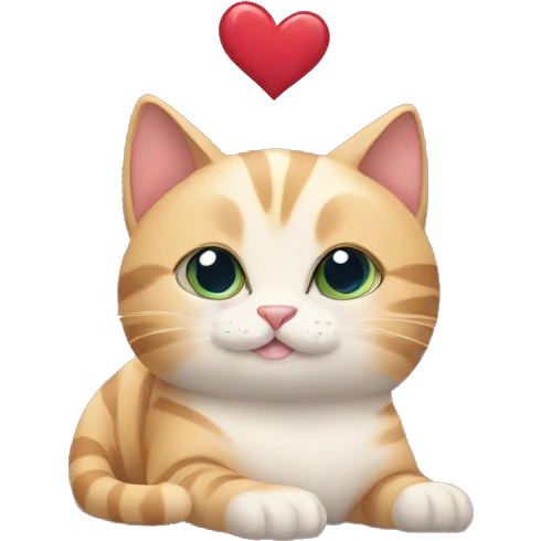 cat with heart emoji