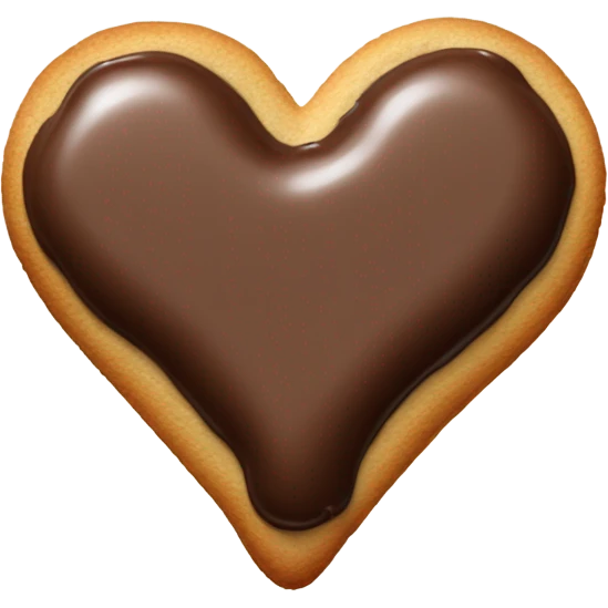 cookie heart with semi emoji