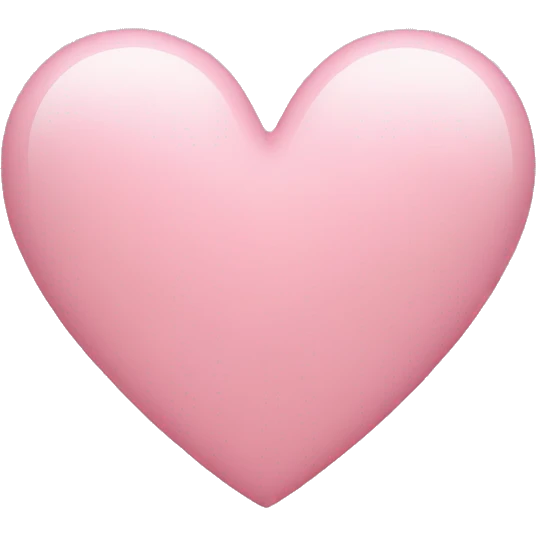 light pink heart emoji