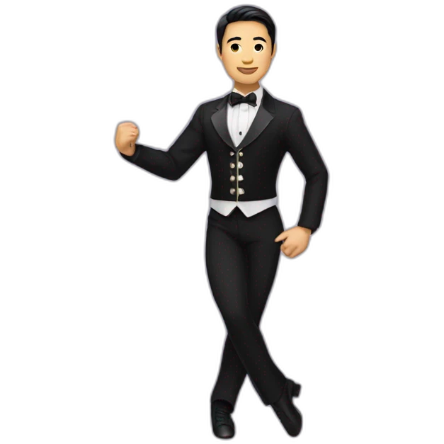 asian ballroom latin male dancer emoji