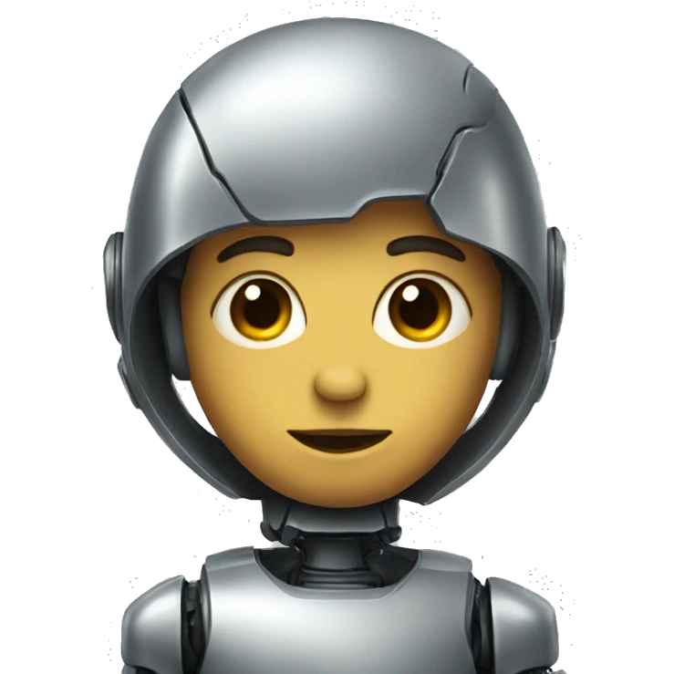 half human half robot emoji
