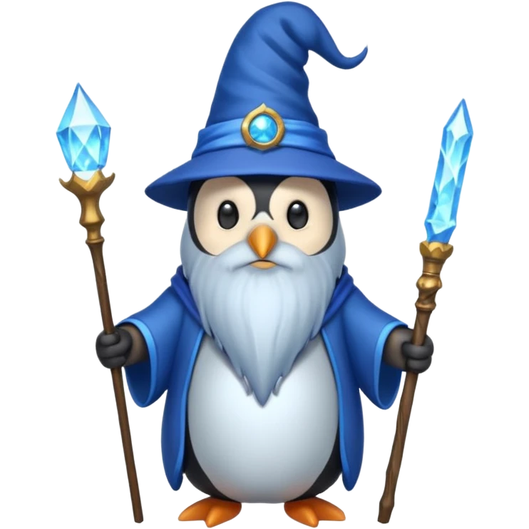 Penguin Wizard emoji