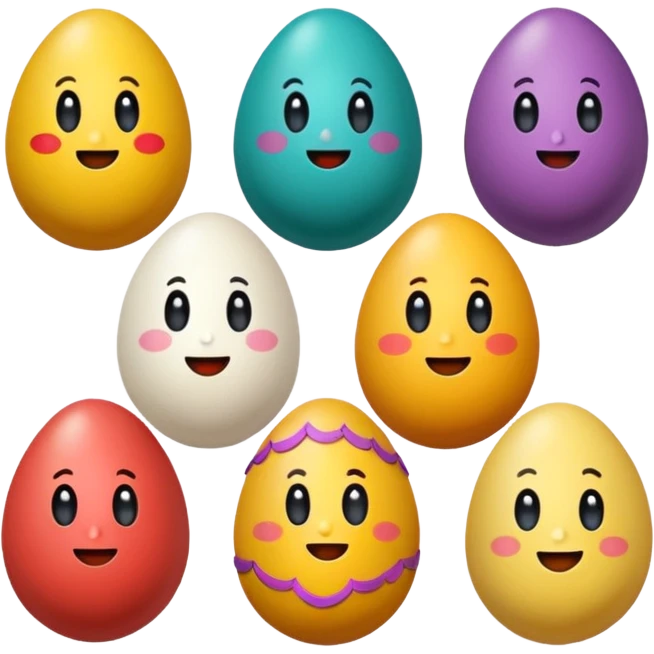 7 con temática de pascua  emoji