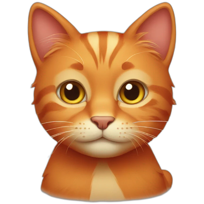 red cat emoji