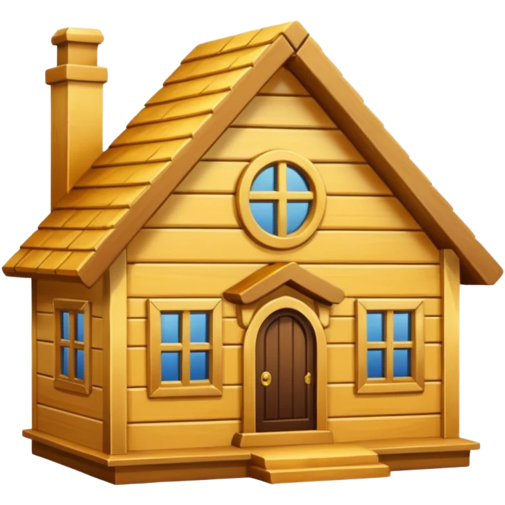 casa pequeña dorada emoji