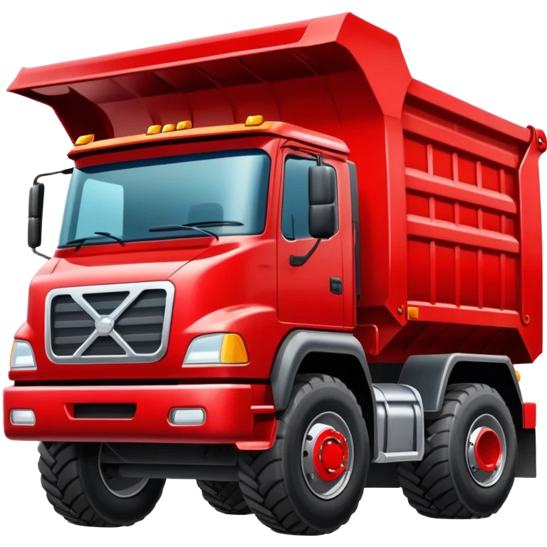 Big red tump truck emoji