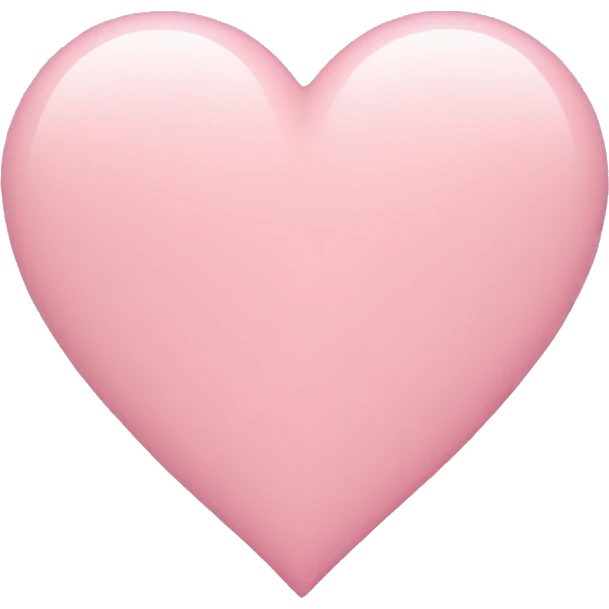 Pastel pink heart emoji emoji