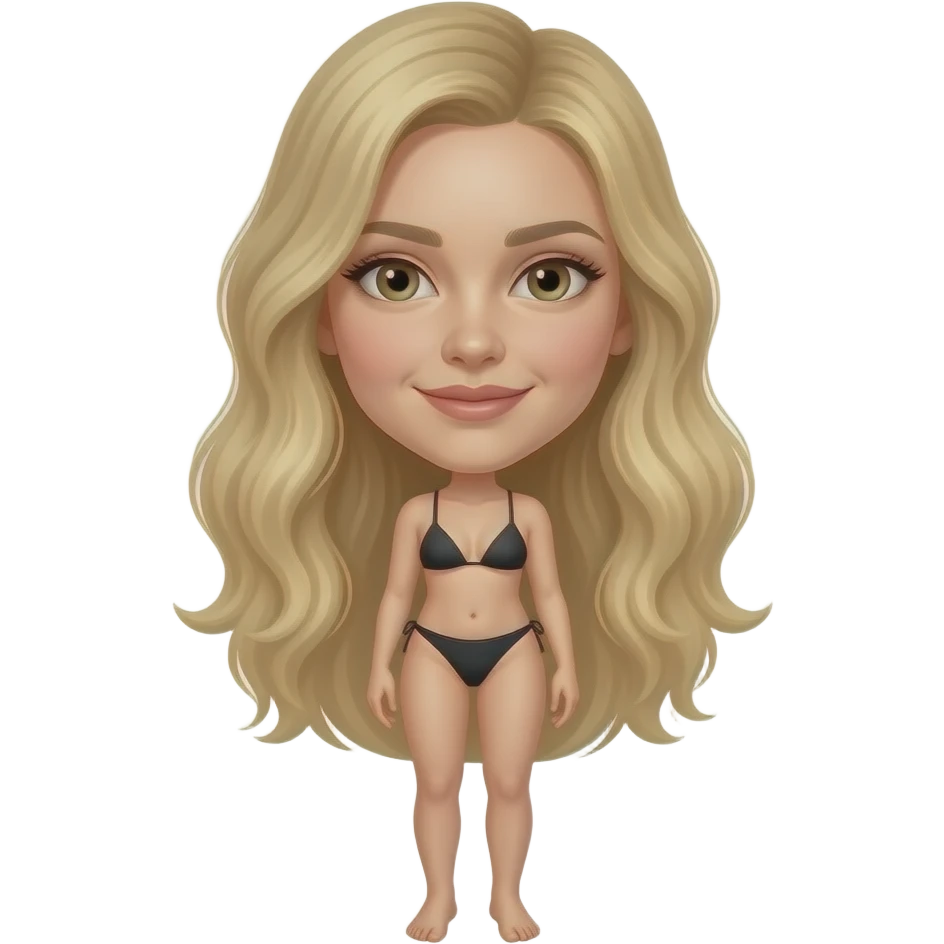 Slim body with feet black bikini triangle top Sydney Sweeney emoji