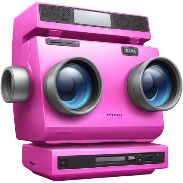 Pink video recorder  emoji