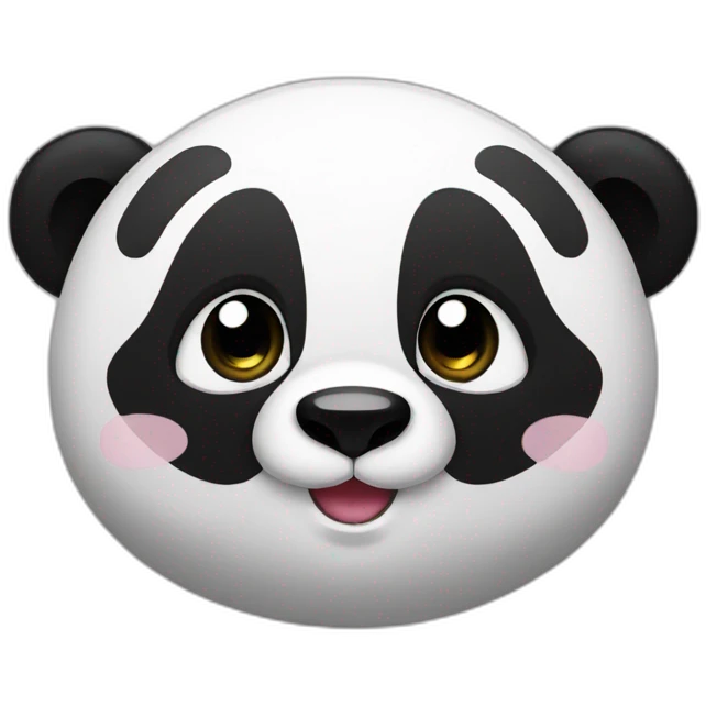 Panda kawaii emoji