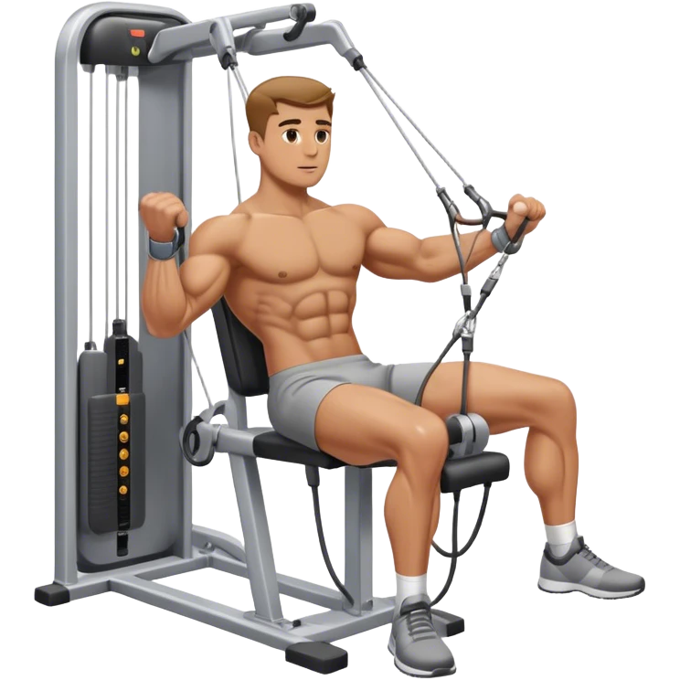 man hip abduction cable machine exercise emoji