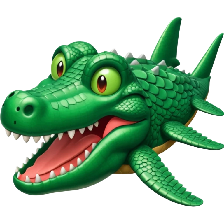Hazme un avión con cabeza de cocodrilo emoji
