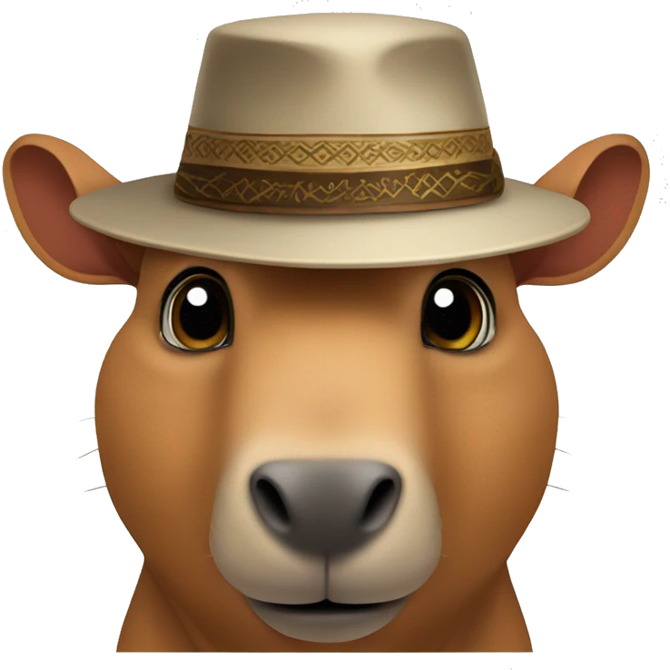 capibara con un cappello da arabo emoji