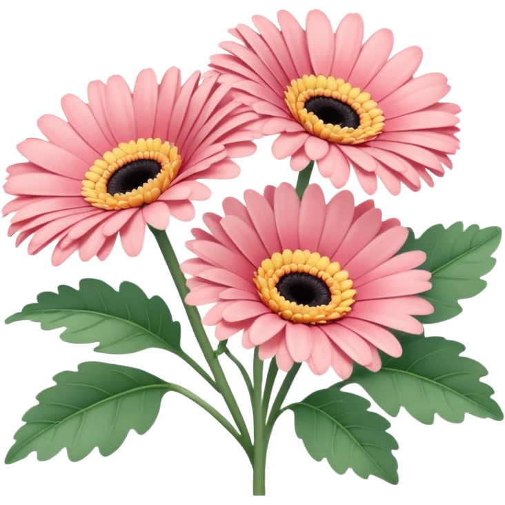 Various pastels Gerbera  emoji