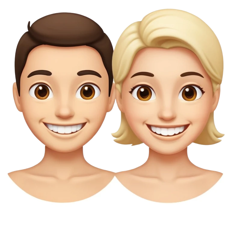 Before and after success transformation with happy client emoji
