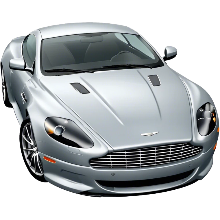 Aston Martin DB9 - Aston Martin (Model Year: 2016) (Iconic colour: Silver) emoji