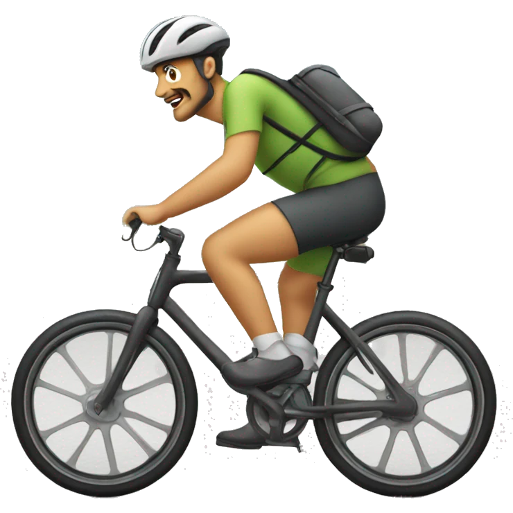sur vélo  emoji