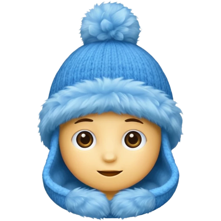 blue fluffy hat(just hat) emoji