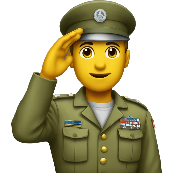 soldier saluting emoji