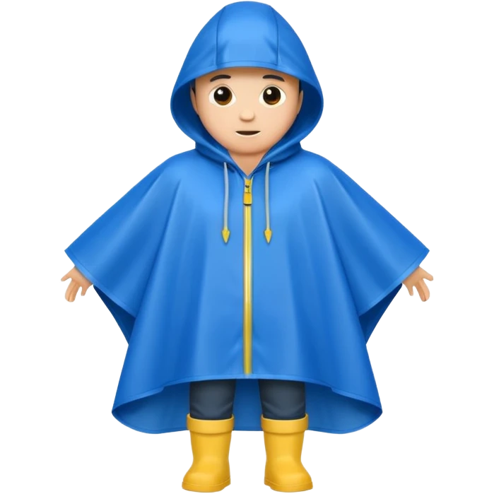 Poncho Rain coat emoji