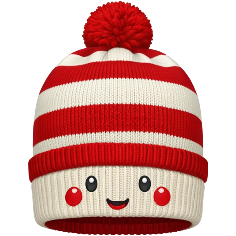 plain isolated red and white had emoji