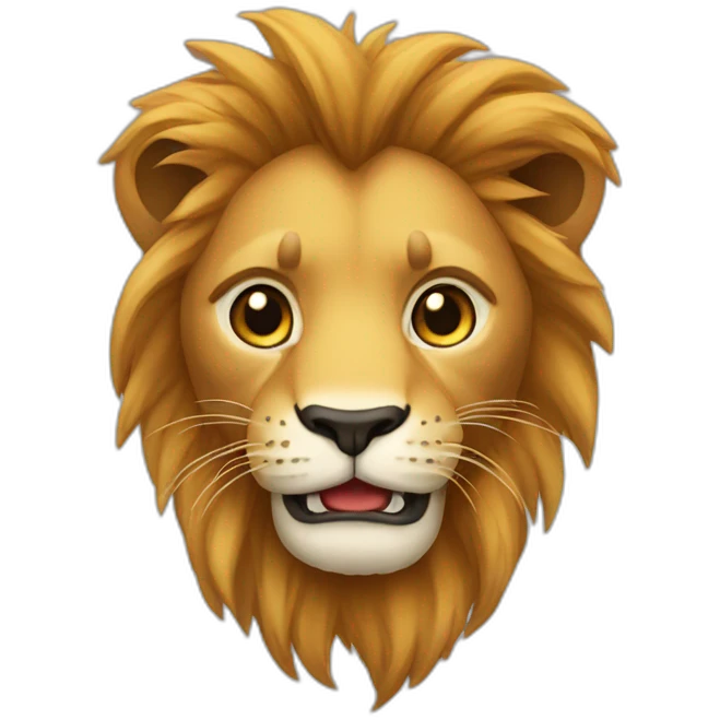 Un lionceaux qui fumme emoji