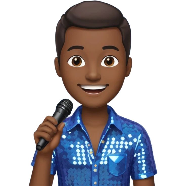 microphone for group karaoke with people emoji