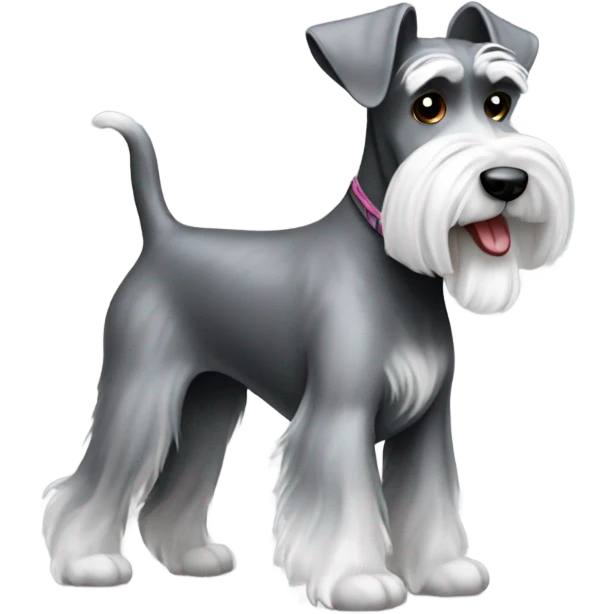 Shnauzer dog walking emoji