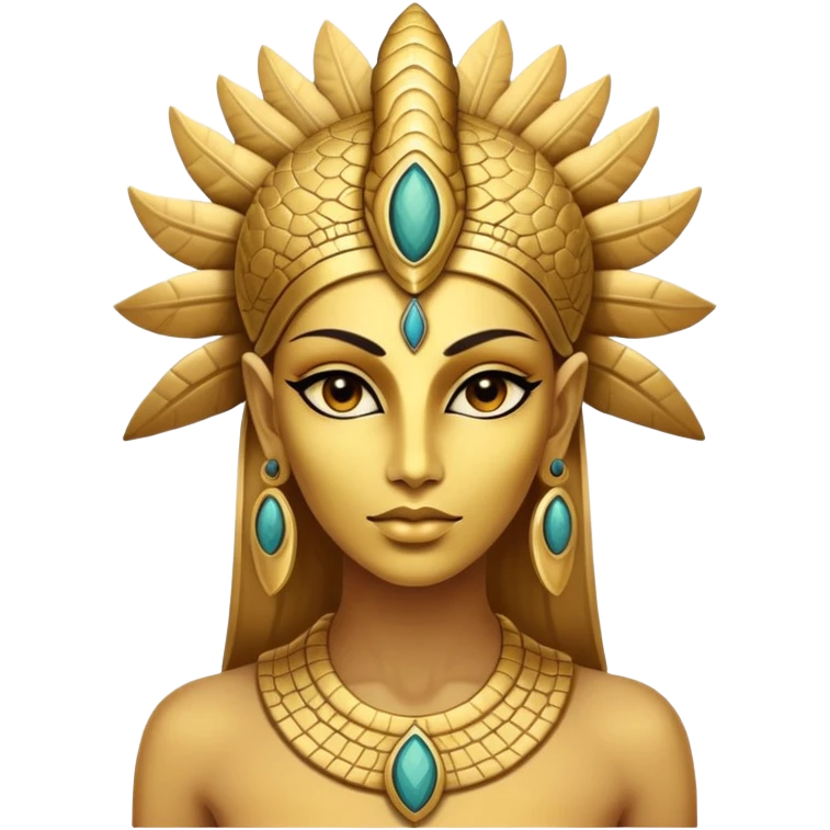 annunaki attractive female reptilian head emoji