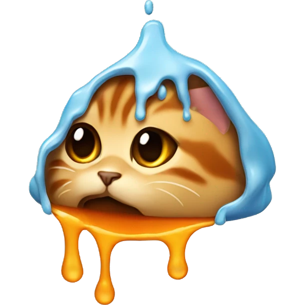 melting cat face emoji