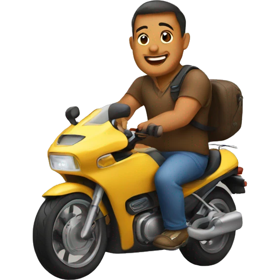 baby rides dad emoji