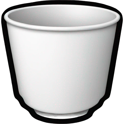 black outlined cup 2D emoji
